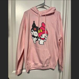 Sanrio My Melody Kuromi Pink Sweatshirt Hoodie Size XL NWOT **READ